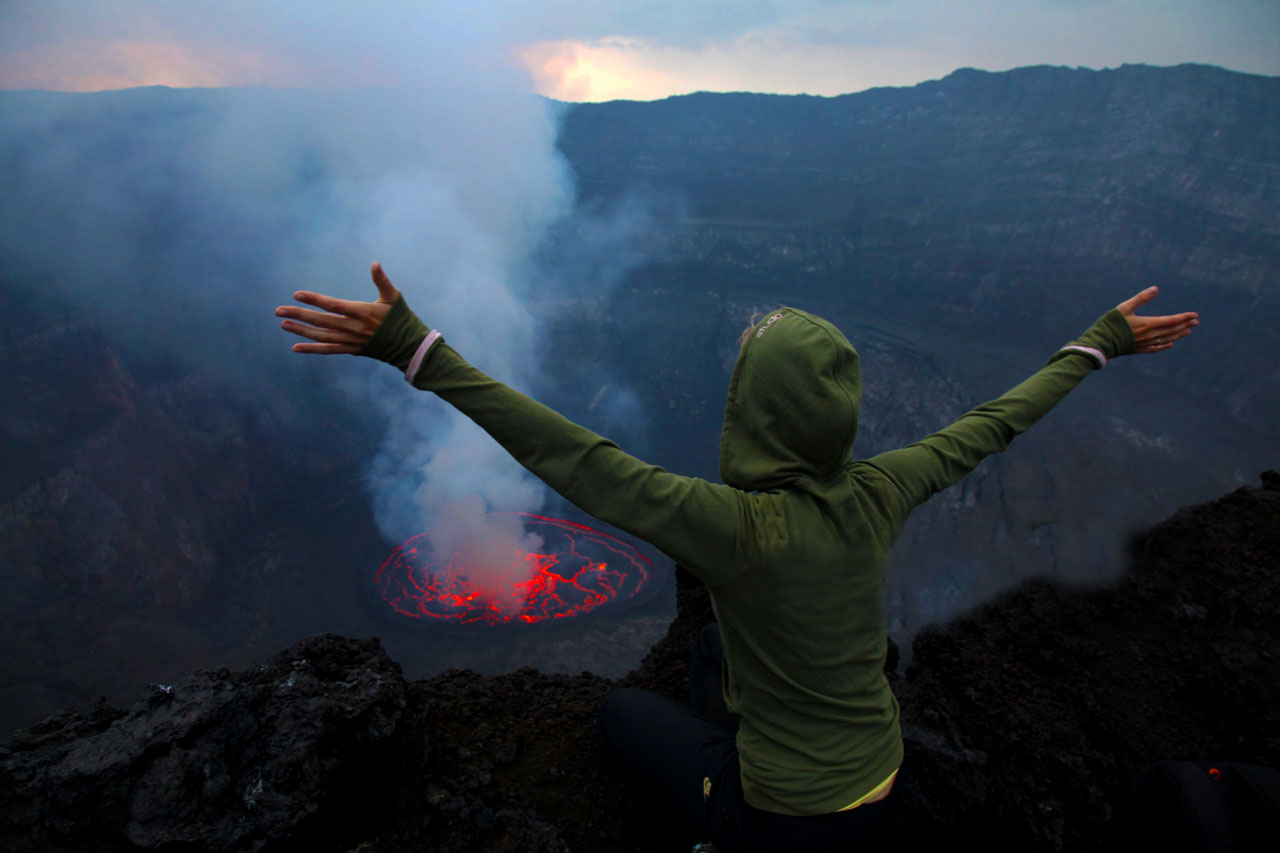 Hiking Nyiragongo Active Volcano